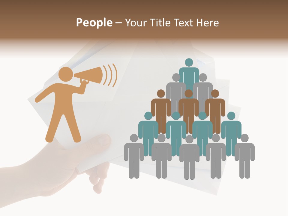 Object Hand Information PowerPoint Template