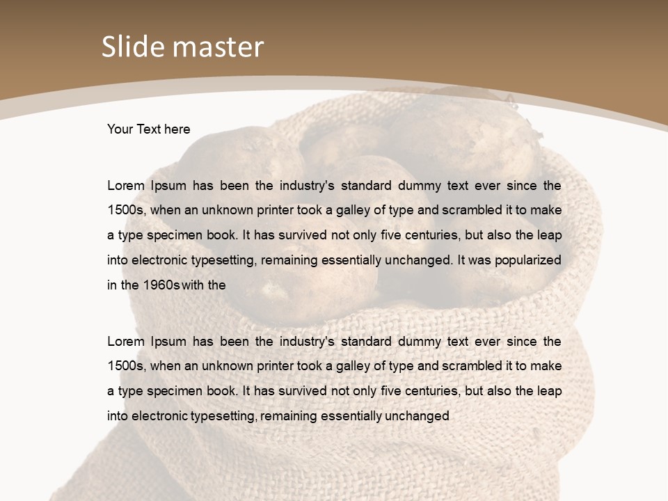 Dug Background Fresh PowerPoint Template