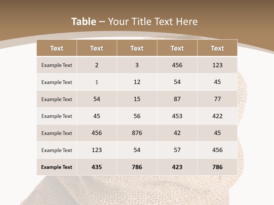 Dug Background Fresh PowerPoint Template