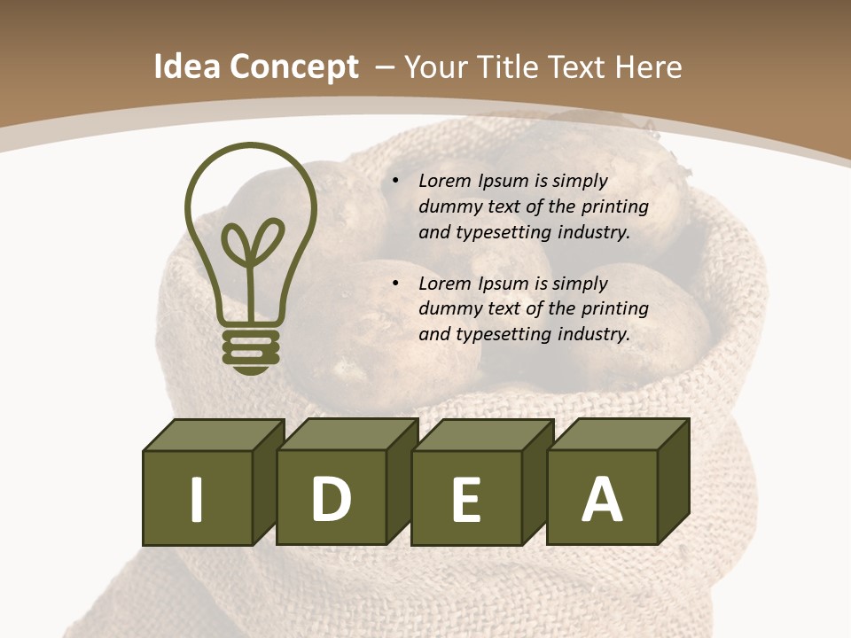 Dug Background Fresh PowerPoint Template