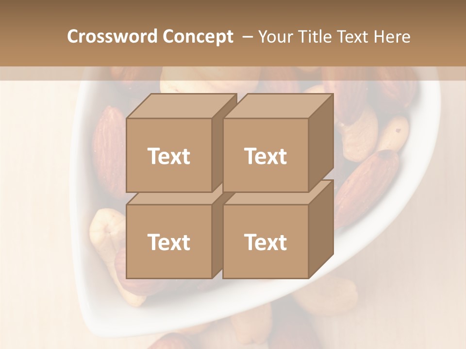 Kernel Walnut Food PowerPoint Template