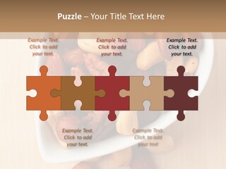 Kernel Walnut Food PowerPoint Template