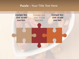 Kernel Walnut Food PowerPoint Template