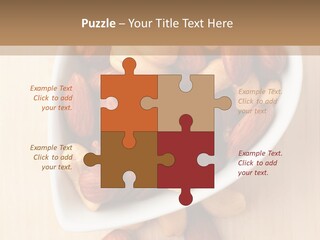 Kernel Walnut Food PowerPoint Template