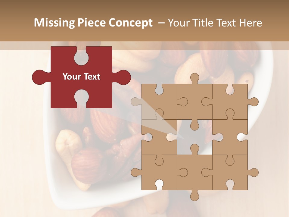 Kernel Walnut Food PowerPoint Template