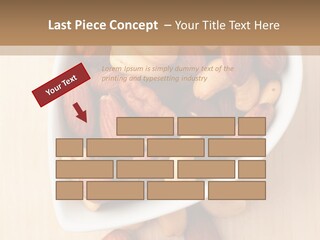 Kernel Walnut Food PowerPoint Template