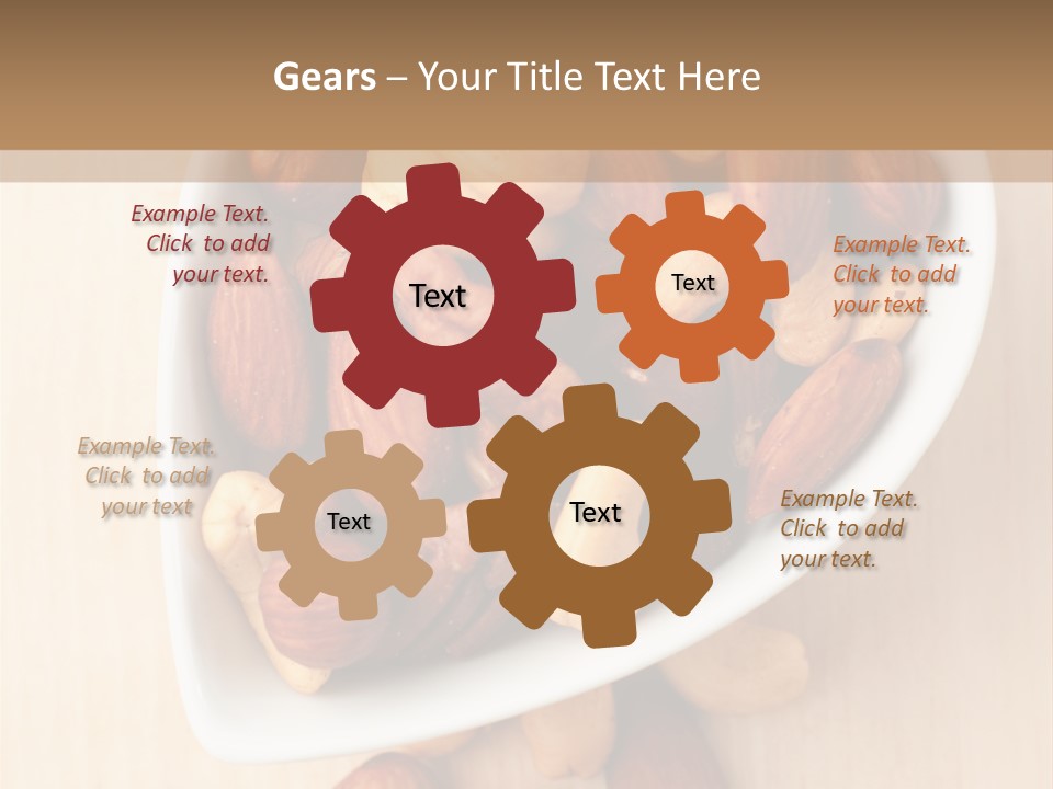 Kernel Walnut Food PowerPoint Template