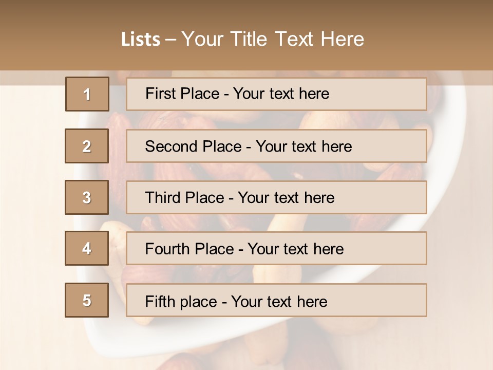 Kernel Walnut Food PowerPoint Template