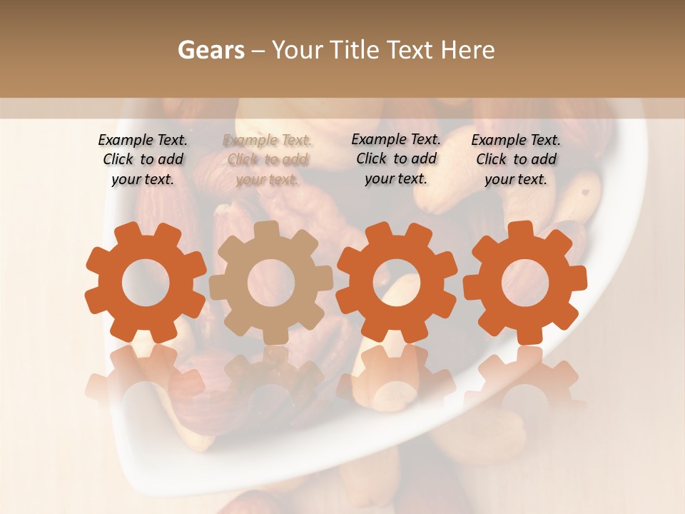 Kernel Walnut Food PowerPoint Template