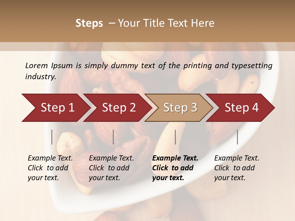 Kernel Walnut Food PowerPoint Template