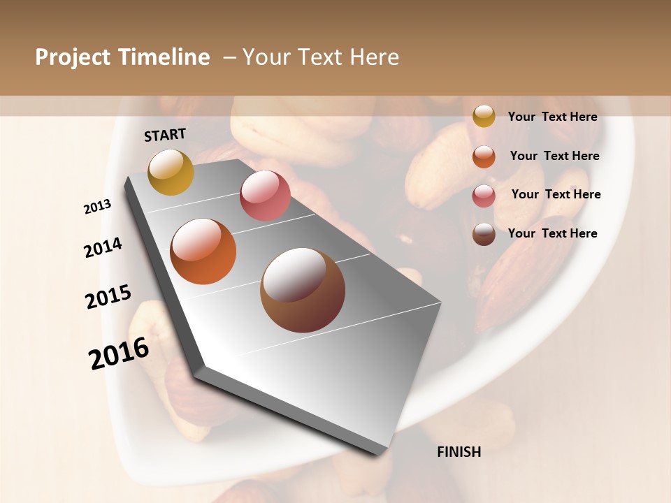 Kernel Walnut Food PowerPoint Template