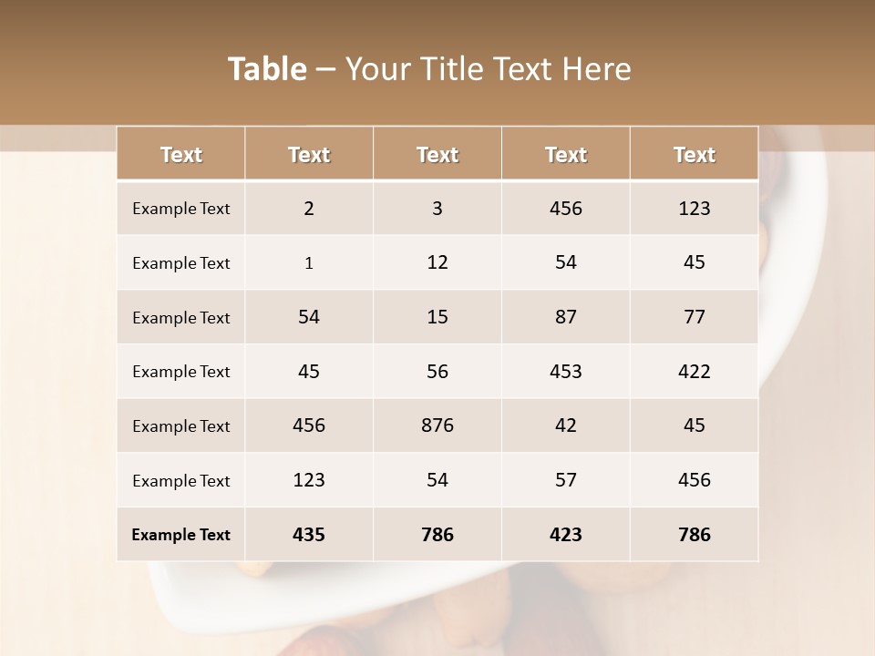 Kernel Walnut Food PowerPoint Template