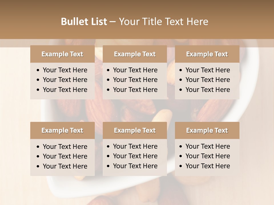 Kernel Walnut Food PowerPoint Template