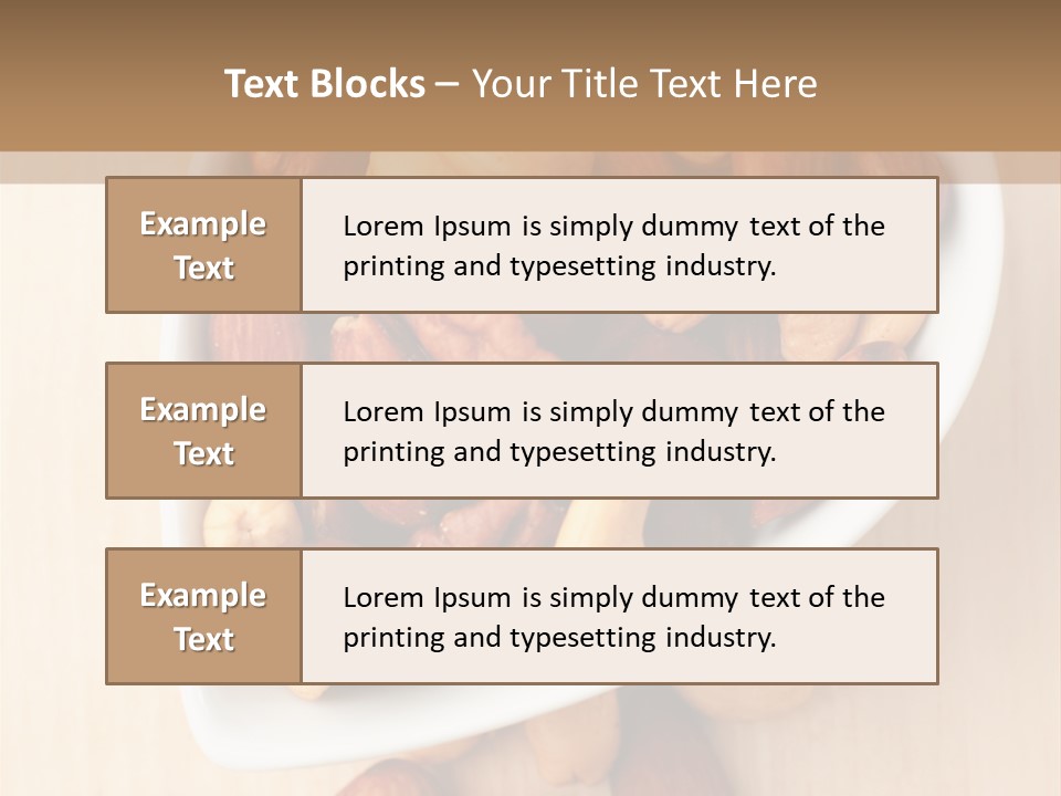 Kernel Walnut Food PowerPoint Template