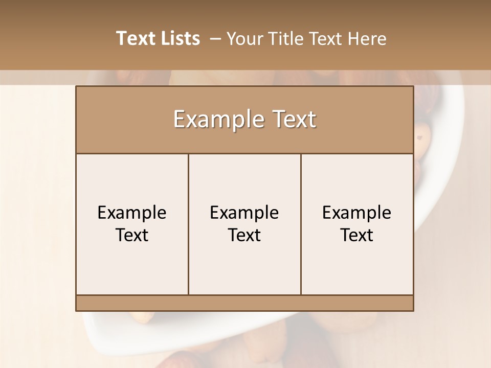 Kernel Walnut Food PowerPoint Template