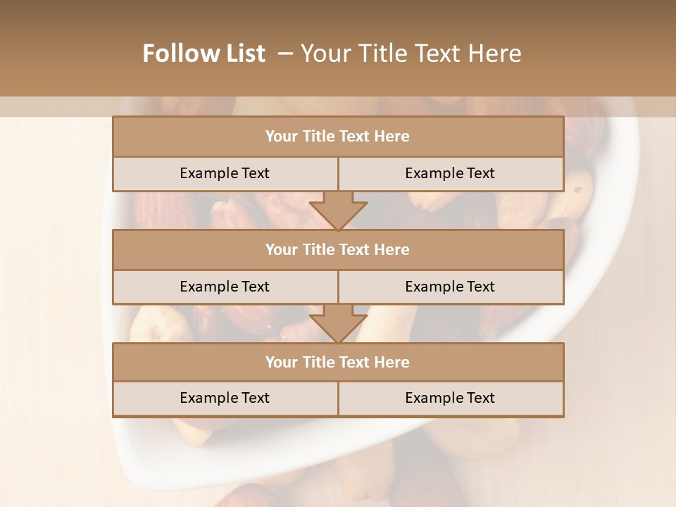 Kernel Walnut Food PowerPoint Template