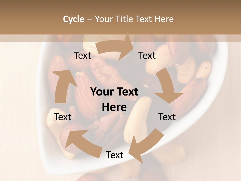 Kernel Walnut Food PowerPoint Template