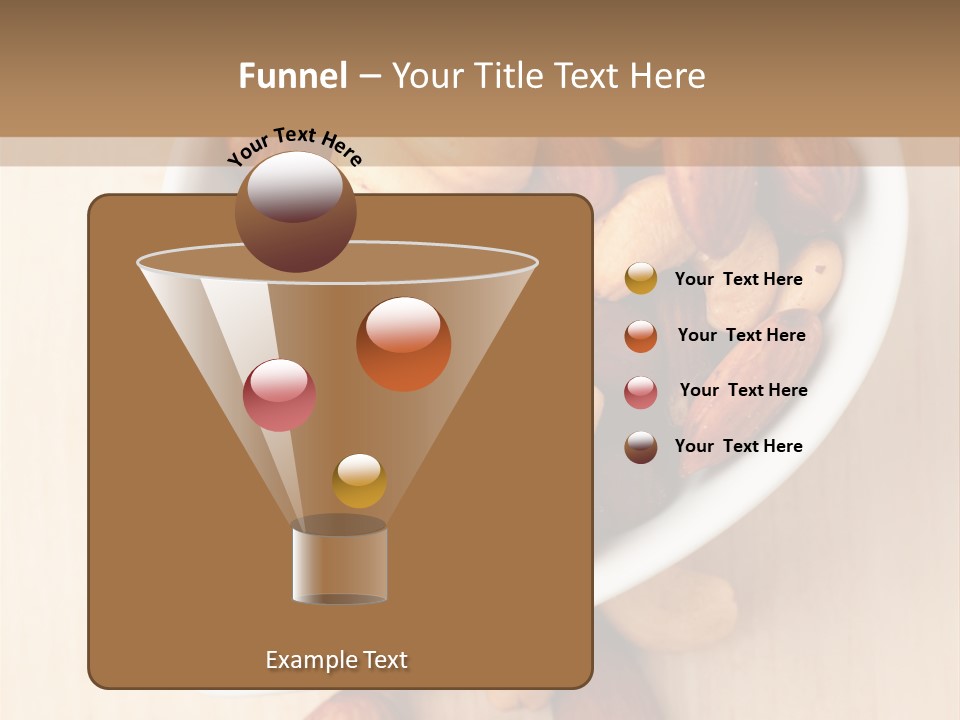 Kernel Walnut Food PowerPoint Template