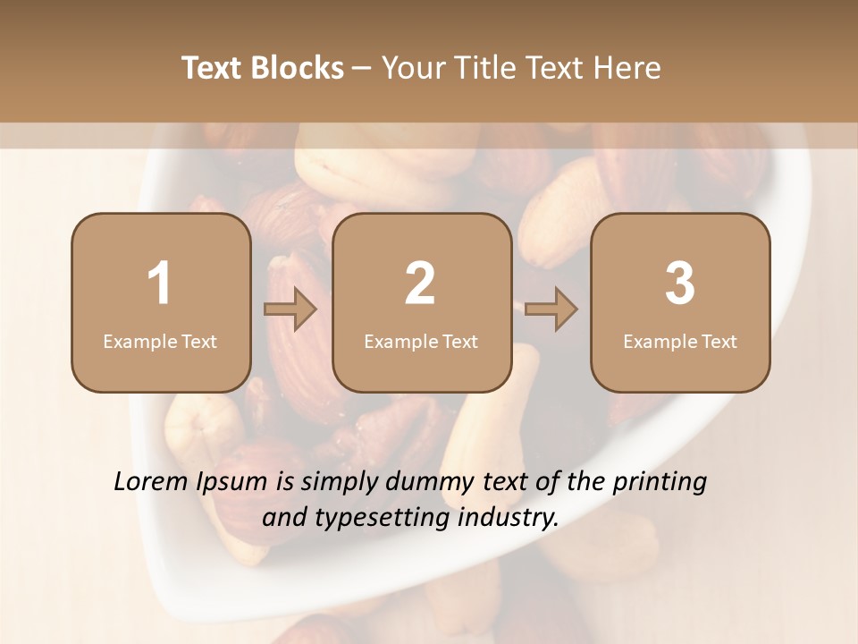 Kernel Walnut Food PowerPoint Template