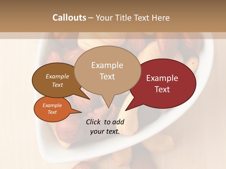 Kernel Walnut Food PowerPoint Template