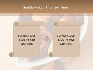 Kernel Walnut Food PowerPoint Template