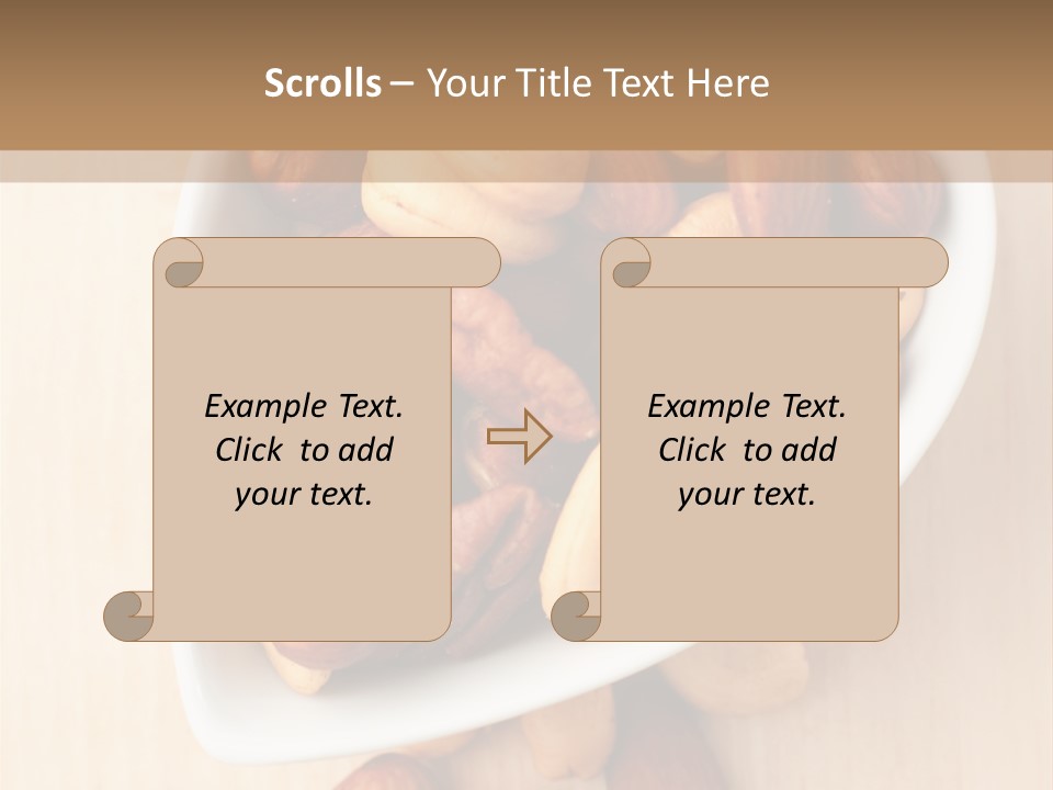 Kernel Walnut Food PowerPoint Template