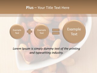 Kernel Walnut Food PowerPoint Template