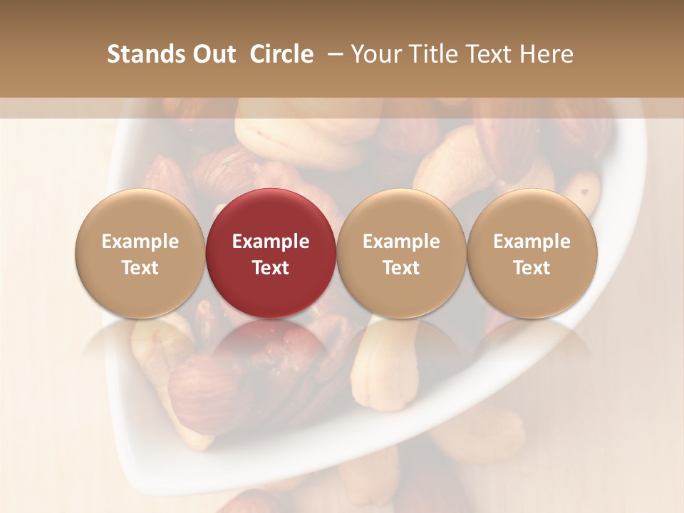 Kernel Walnut Food PowerPoint Template