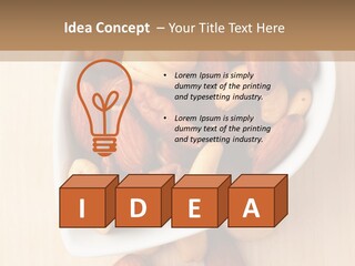 Kernel Walnut Food PowerPoint Template