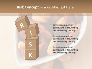 Kernel Walnut Food PowerPoint Template