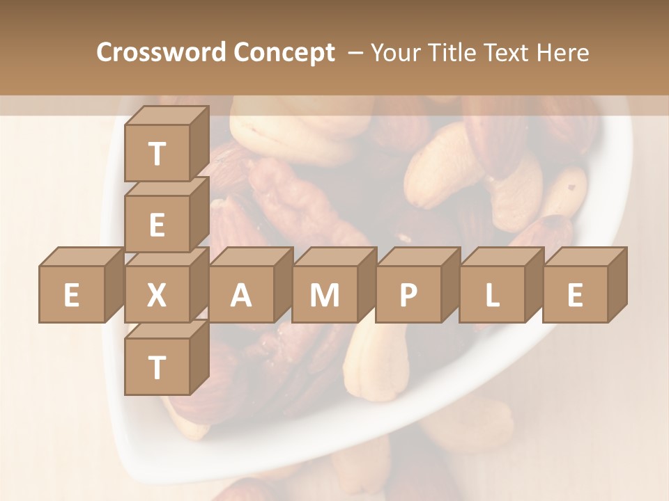 Kernel Walnut Food PowerPoint Template