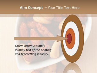 Kernel Walnut Food PowerPoint Template