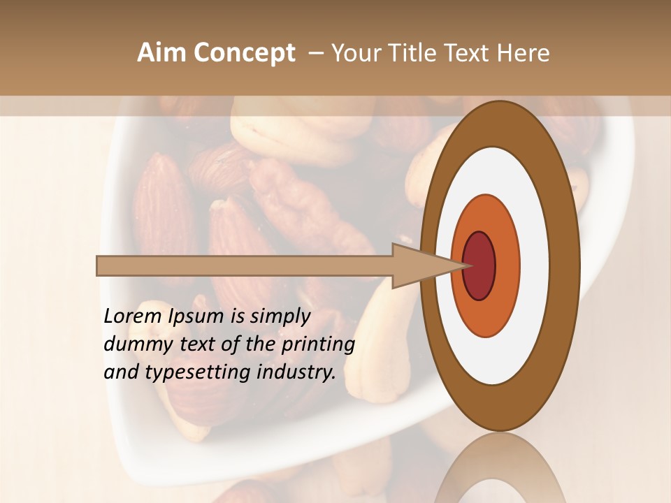 Kernel Walnut Food PowerPoint Template