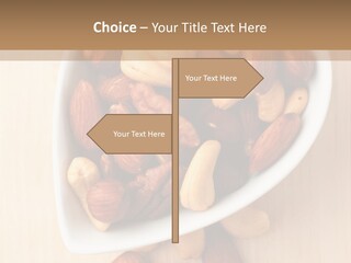 Kernel Walnut Food PowerPoint Template