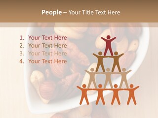 Kernel Walnut Food PowerPoint Template