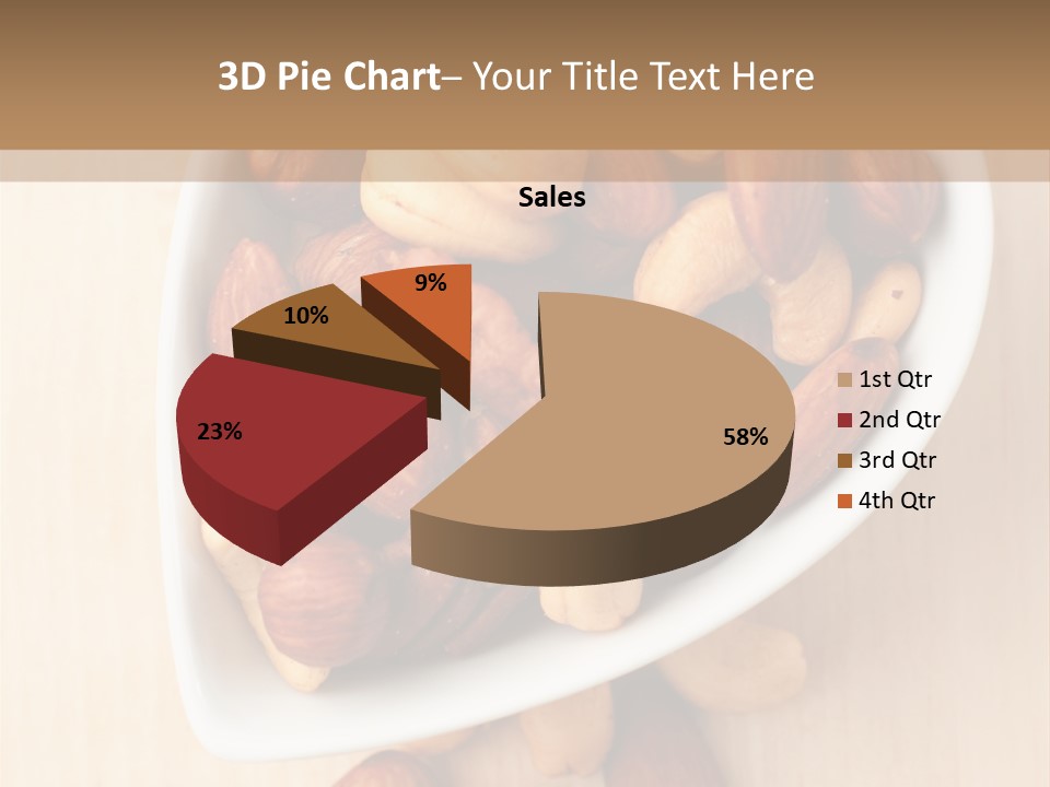 Kernel Walnut Food PowerPoint Template