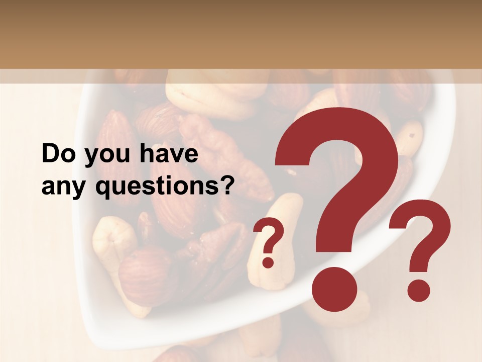 Kernel Walnut Food PowerPoint Template