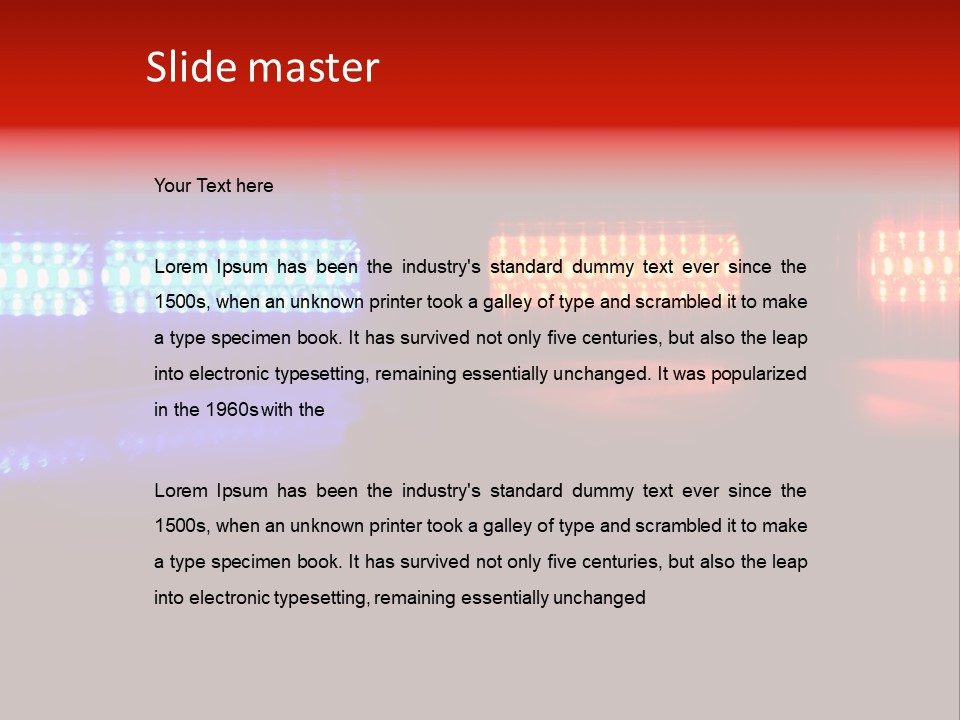 Patrol Investigation Emergency PowerPoint Template