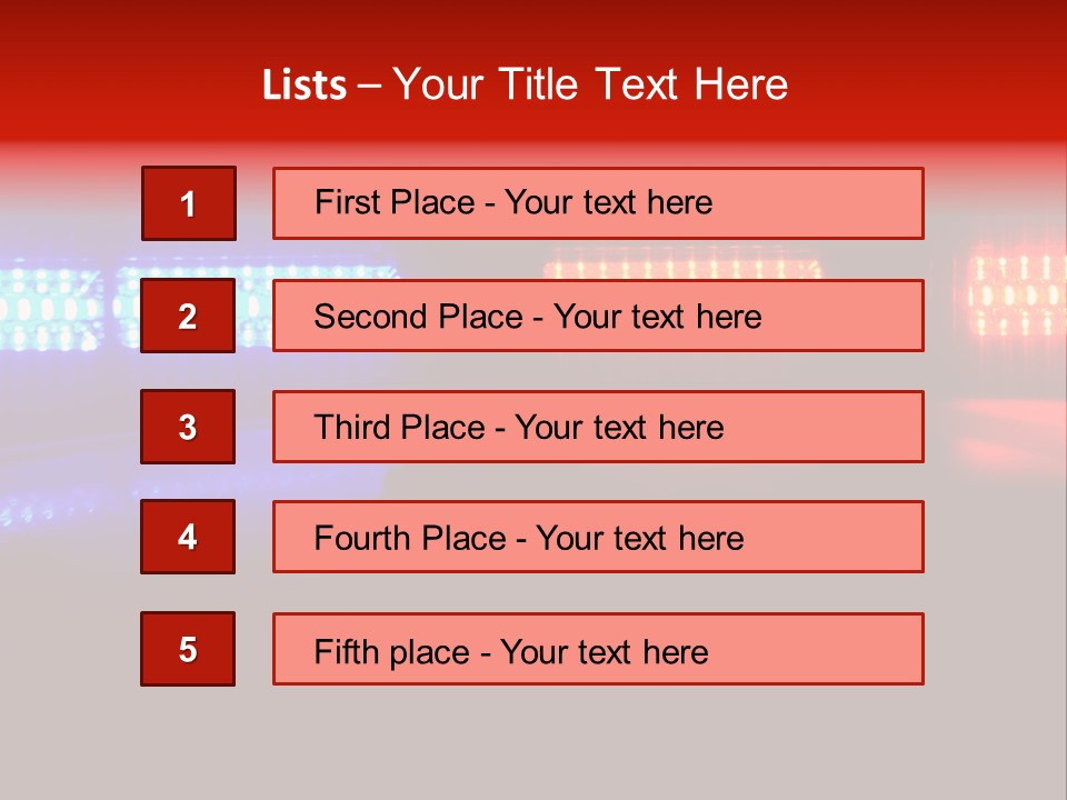Patrol Investigation Emergency PowerPoint Template