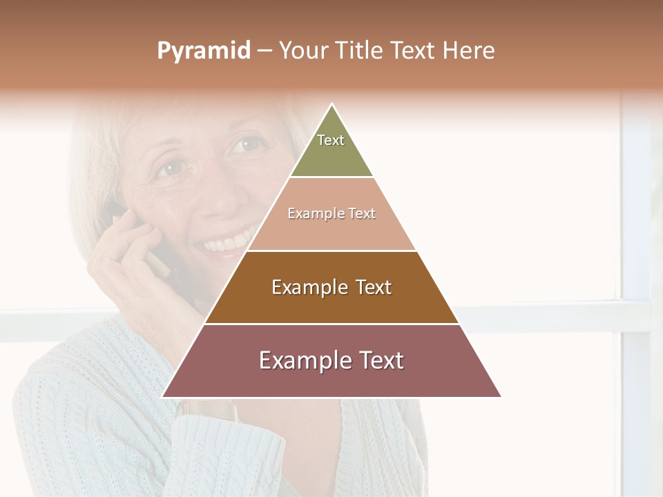 Cell Turquoise Lady PowerPoint Template