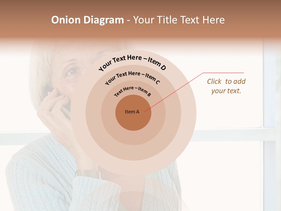 Cell Turquoise Lady PowerPoint Template