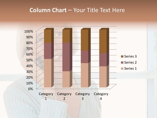 Cell Turquoise Lady PowerPoint Template