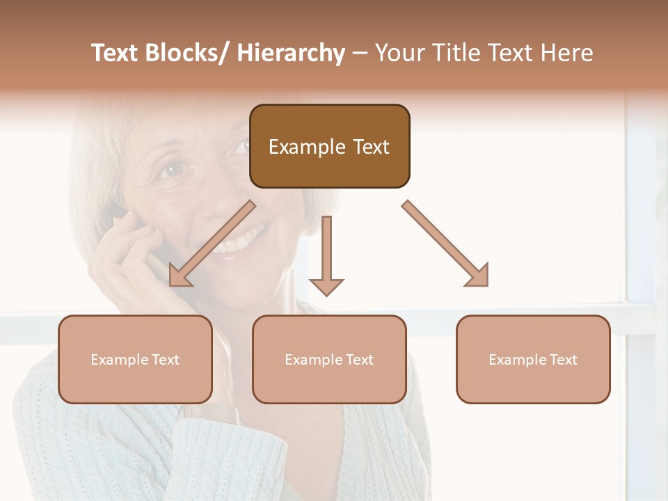 Cell Turquoise Lady PowerPoint Template