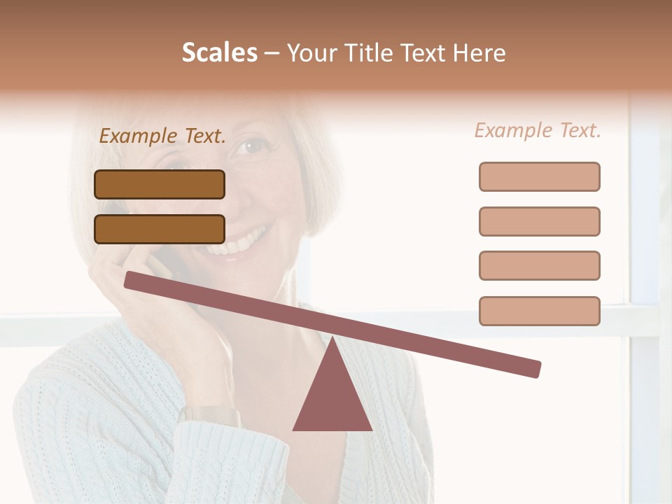 Cell Turquoise Lady PowerPoint Template