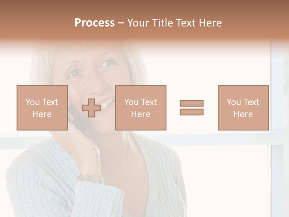 Cell Turquoise Lady PowerPoint Template