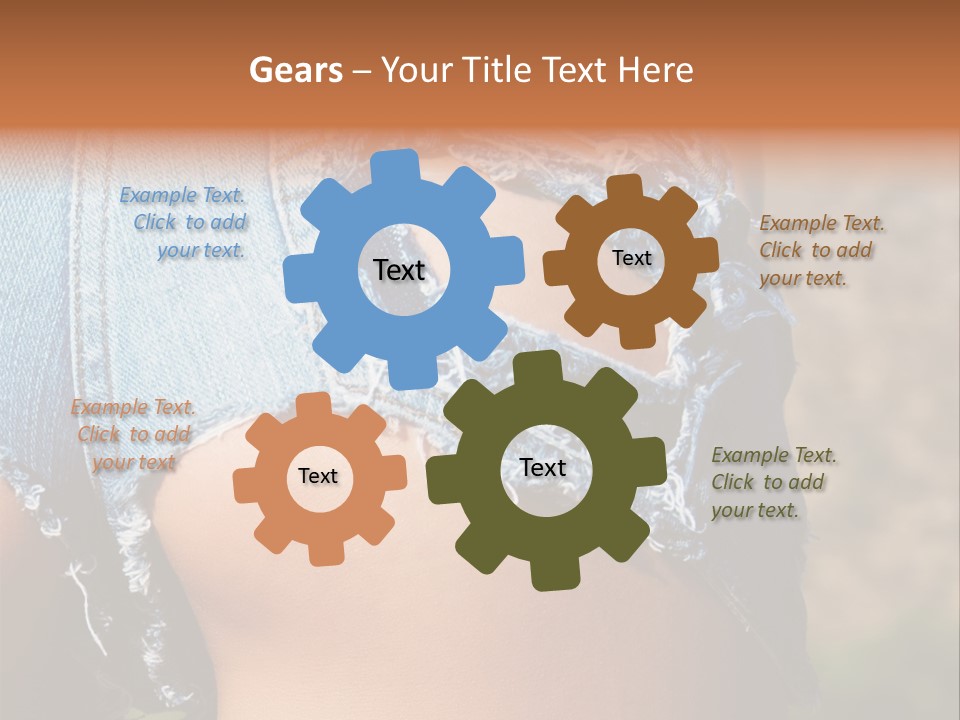 Stripper Ripped Black PowerPoint Template