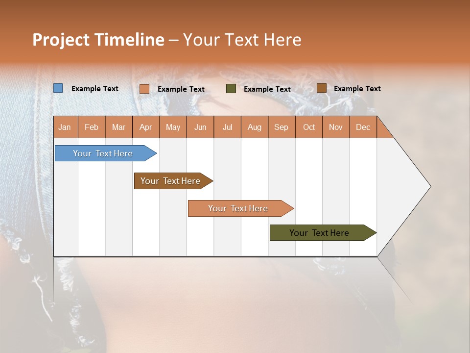 Stripper Ripped Black PowerPoint Template