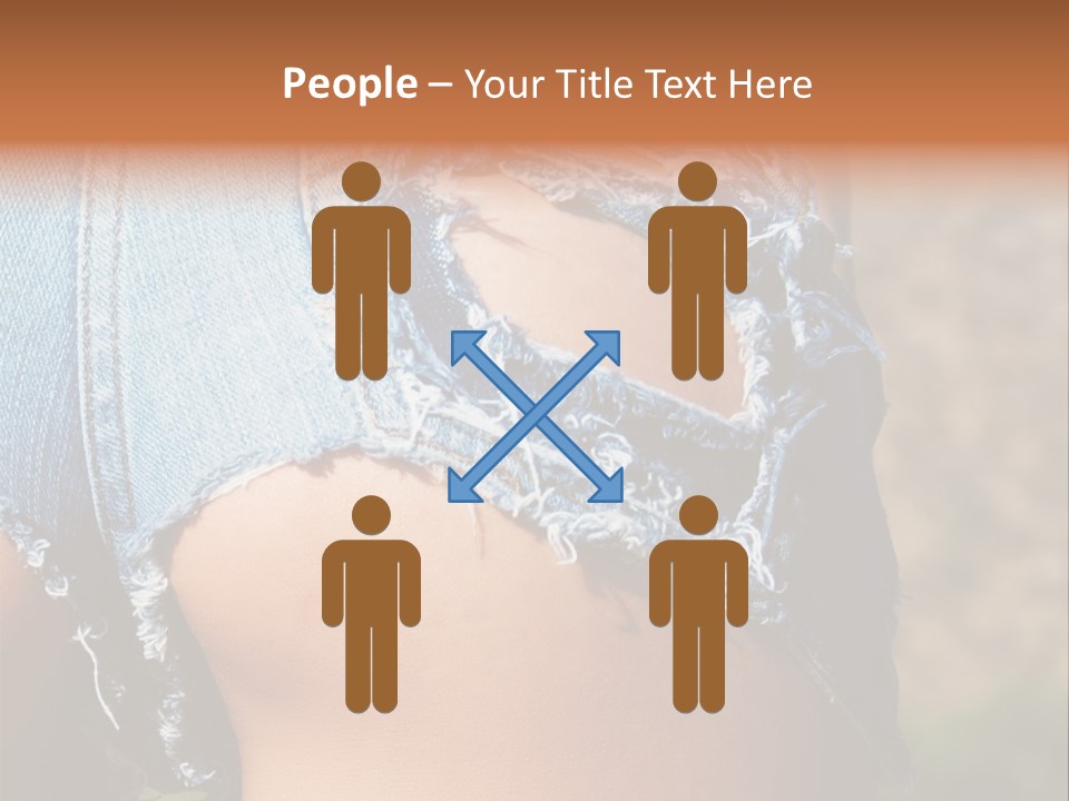 Stripper Ripped Black PowerPoint Template