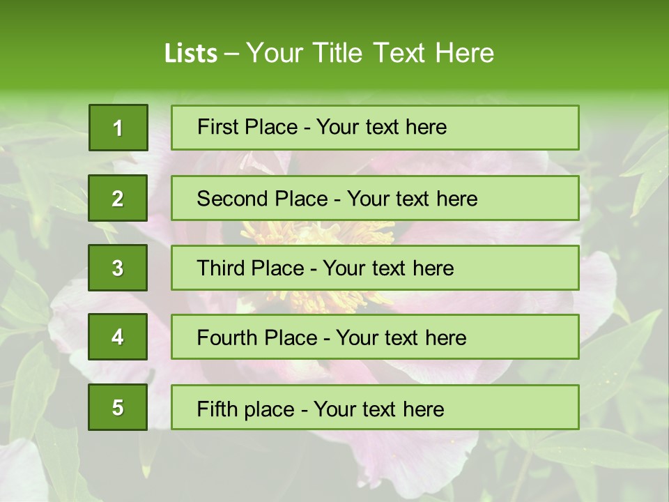 Colorful Blooming Pink PowerPoint Template