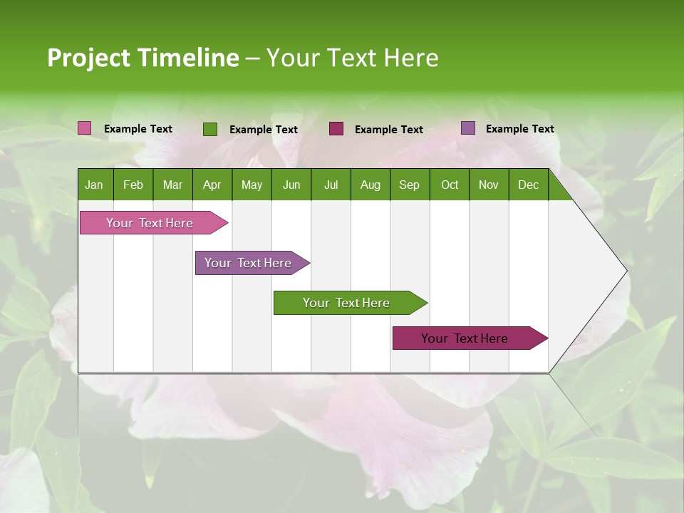 Colorful Blooming Pink PowerPoint Template